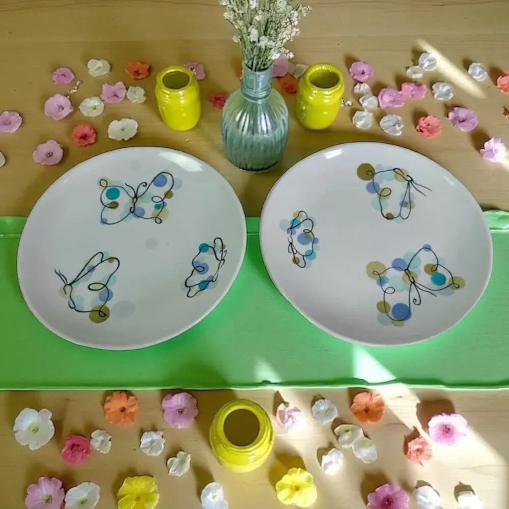 Pottery Barn Set 2 Butterfly 8